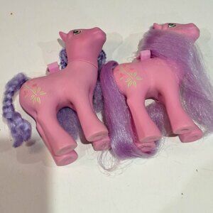 Lily flutter my little pony vintage toy horse Qty 2 mlp G1